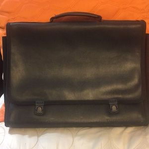 Black briefcase
